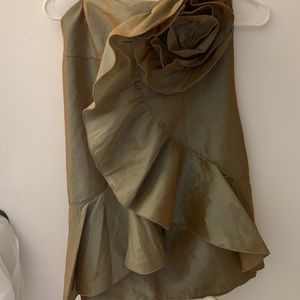Gold Iridescent Mini Dress